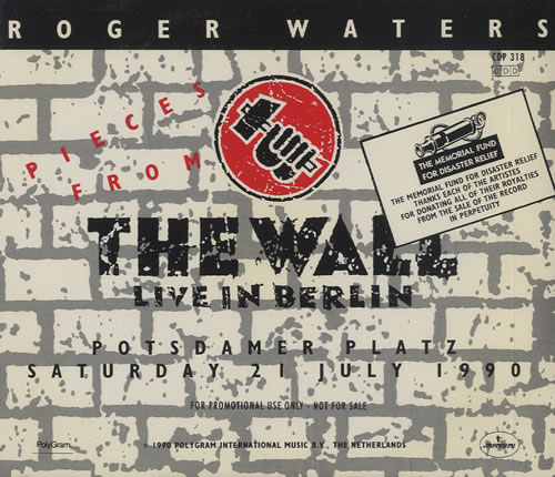 Roger Waters The Wall Live In Berlin US Promo CD single (CD5